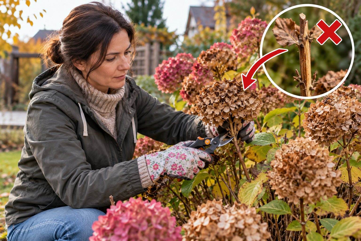 Strihanie hortenzií na jeseň – správny rez odkvitnutých súkvetí